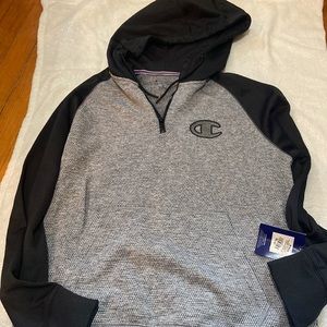 Medium champion hoodie gray and black